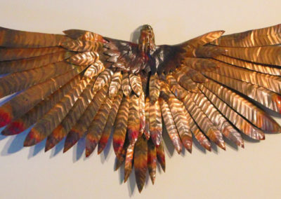 Copper bird - approx 24 inches wide