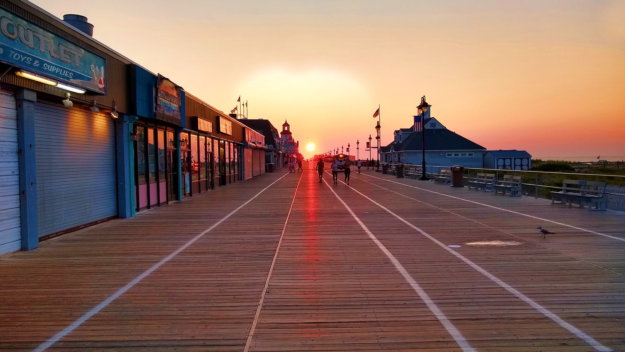 Ocean City Boardwalk – early morning