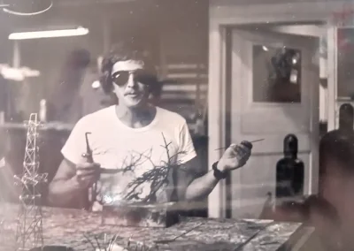 Frank Andrews in his studio in Santa Fe