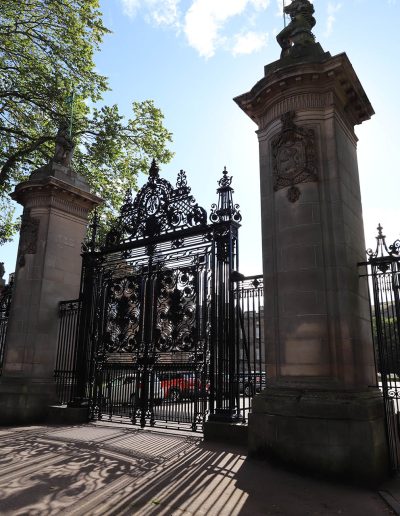 Holyrood Castle entrance, Sep 2022