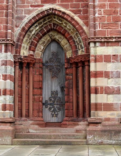 Church door, Kirkwall, Orkney Islands, Scotland, Sep 2022